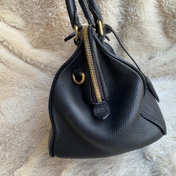 MCM Pebbled Leather Two-Way Handbag - Black - Picture 8 of 15